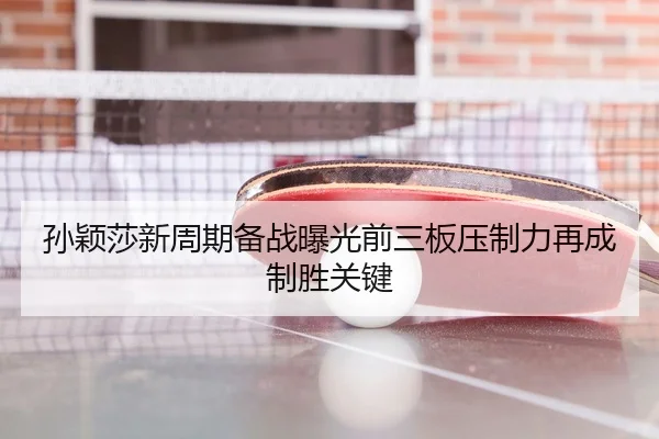 孙颖莎新周期备战曝光前三板压制力再成制胜关键